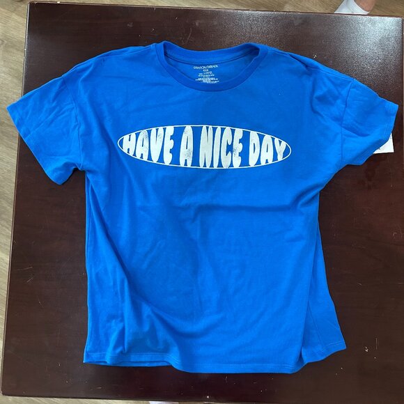 NWT Have a nice day smiley face shirt by Grayson Threads, kids L (10-12) - Picture 1 of 4